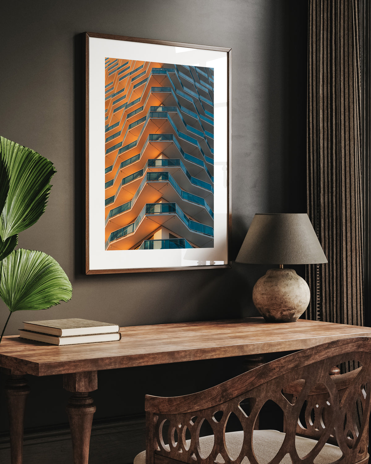 Abstract Modern Architecture Building