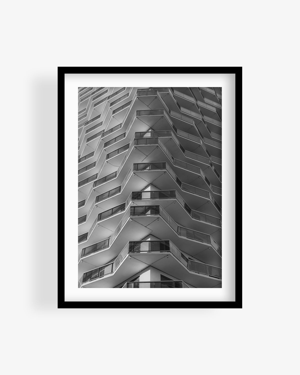 Abstract Modern Architecture Building (BW)
