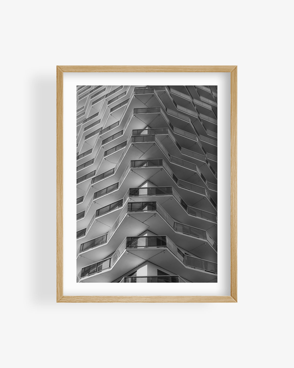 Abstract Modern Architecture Building (BW)