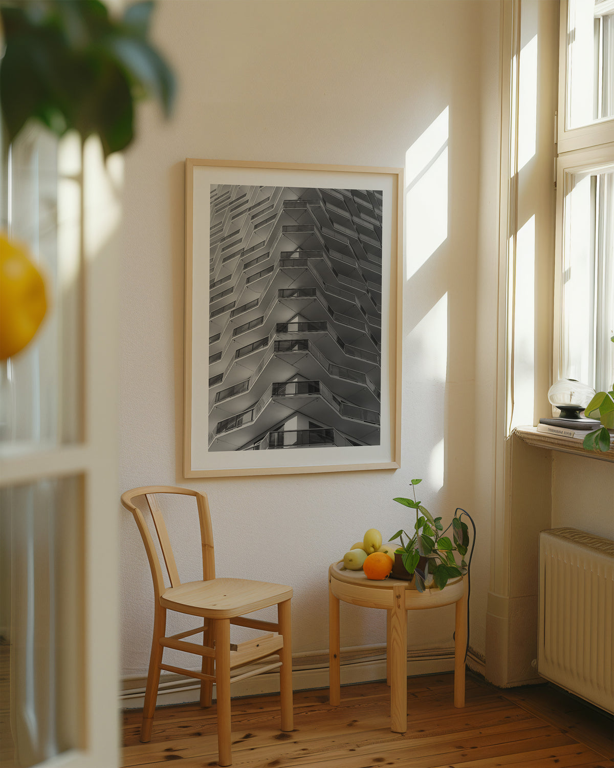 Abstract Modern Architecture Building (BW)