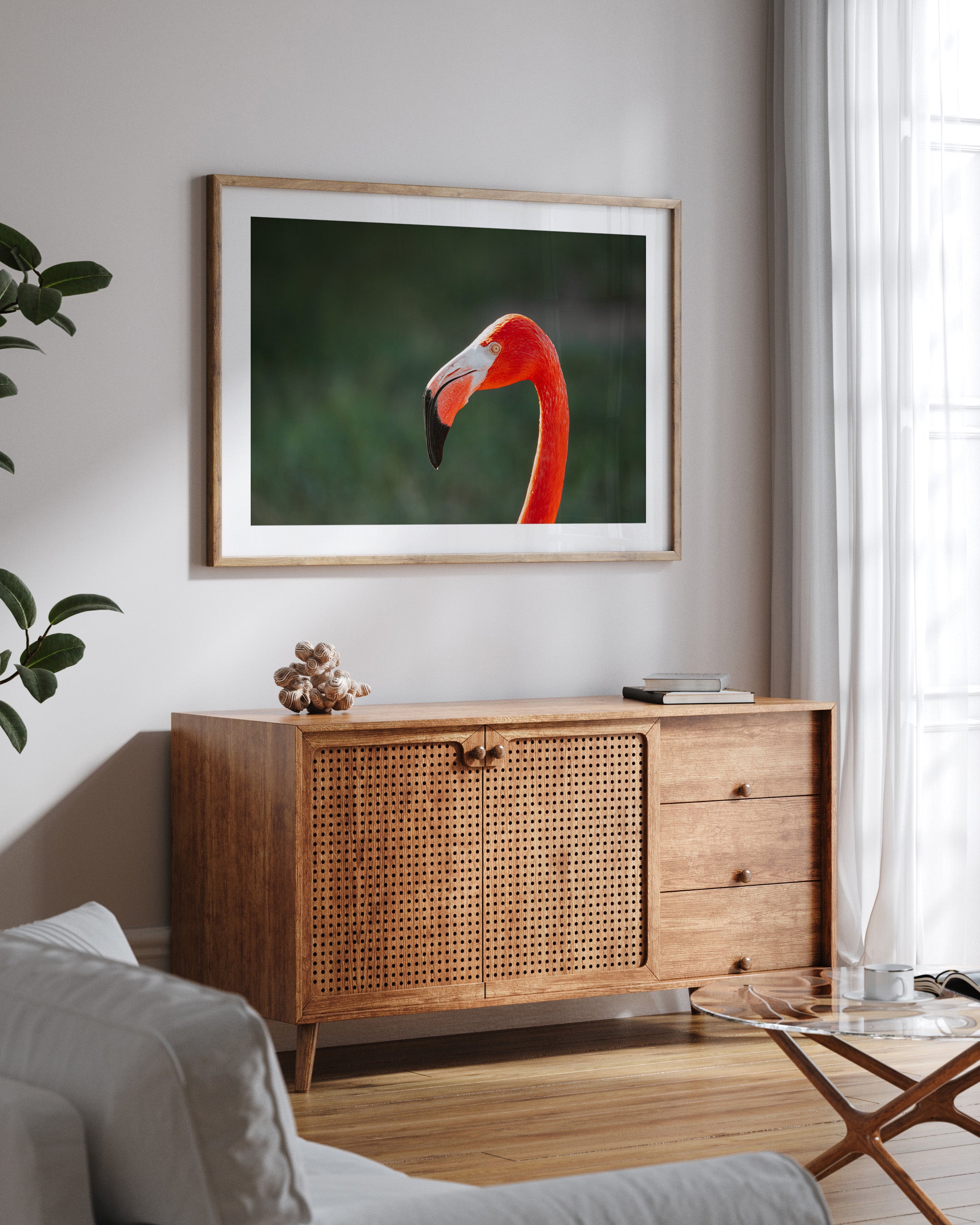 Flamingo Side Profile Portrait