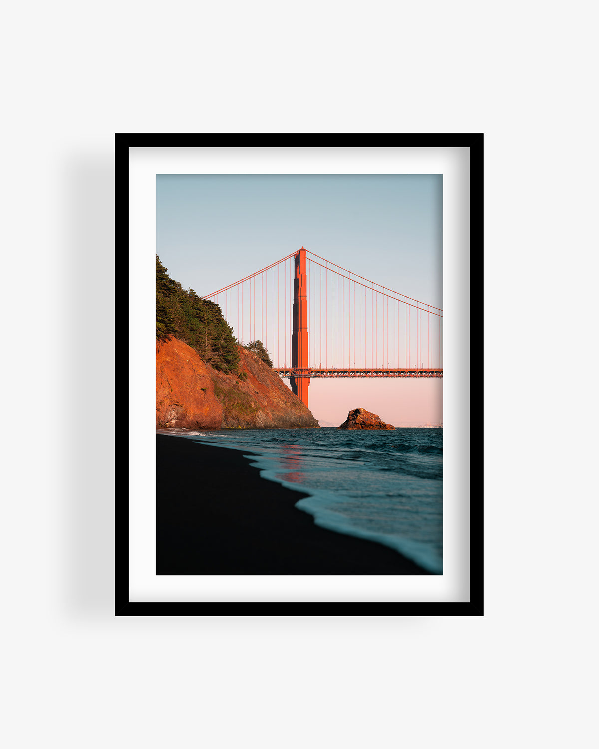 Golden Gate Bridge Black Sand Beach