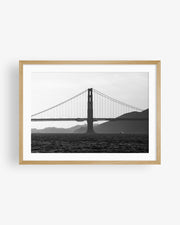 Golden Gate Bridge Silhouette Sunset II (BW)