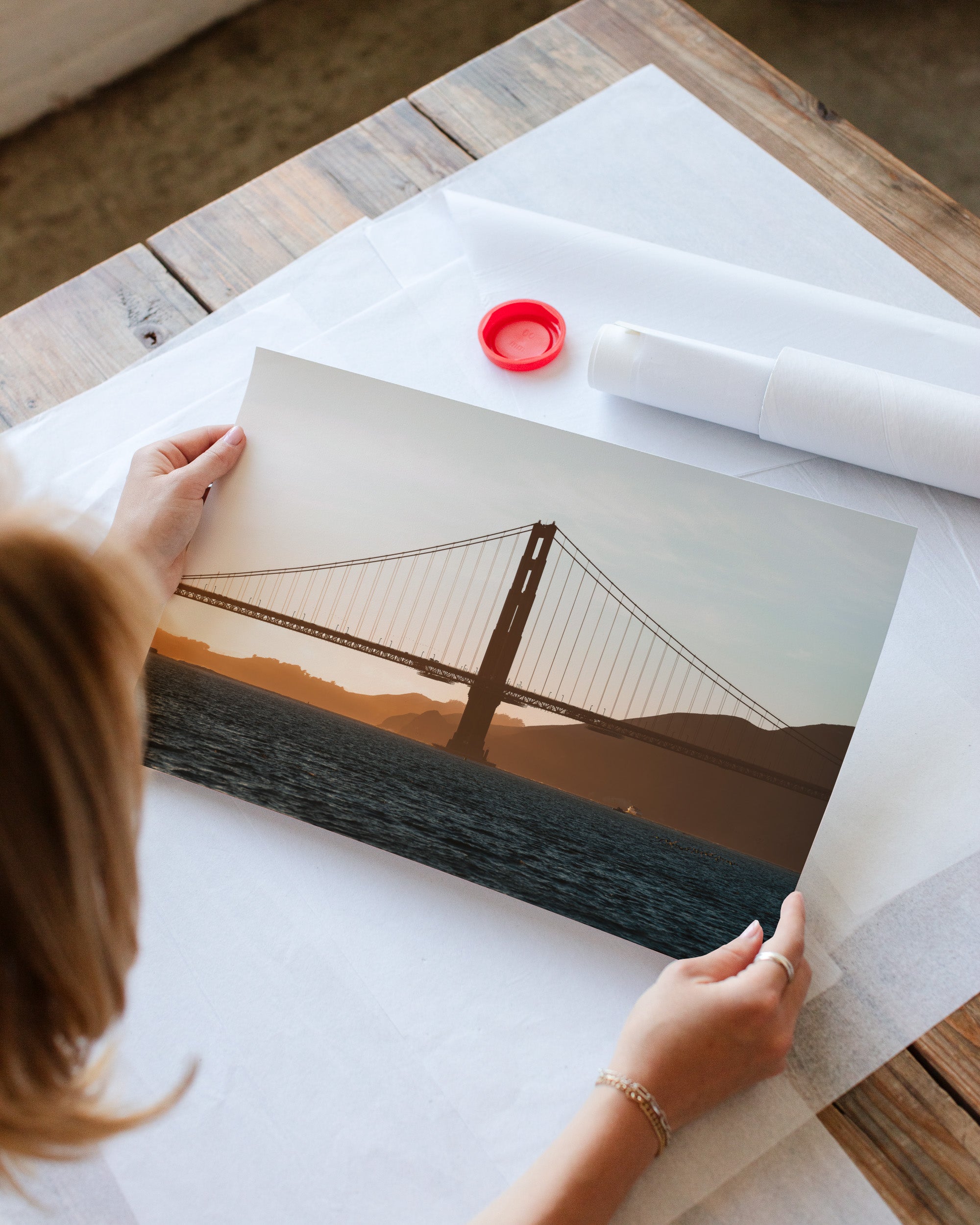Golden Gate Bridge Silhouette Sunset II