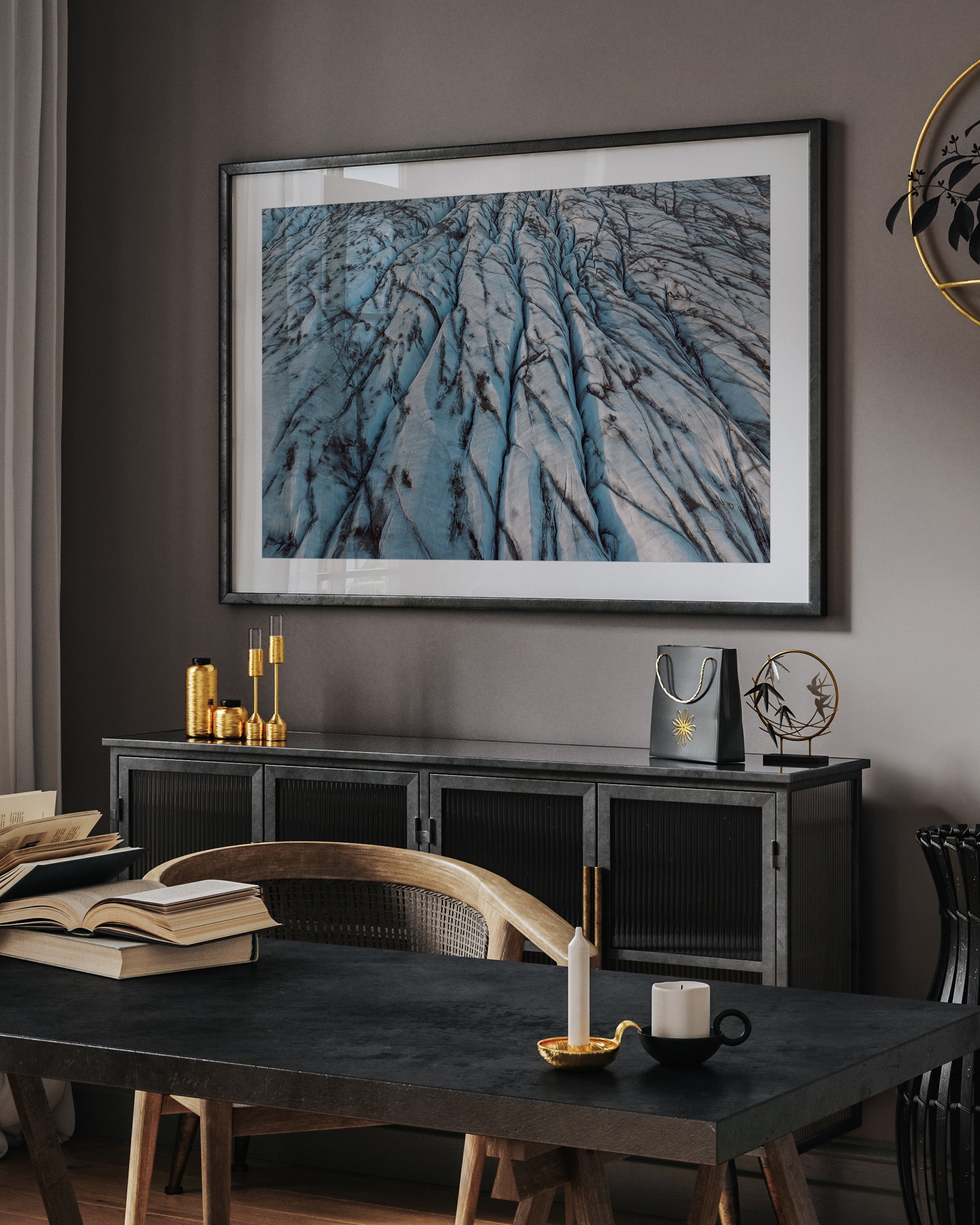 Iceland Glacier Ice Patterns Texture