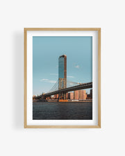 Manhattan Bridge New York City Skyline