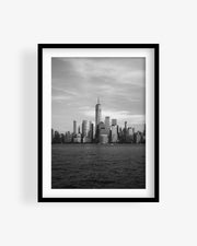 New York City Skyline Golden Hour (BW)
