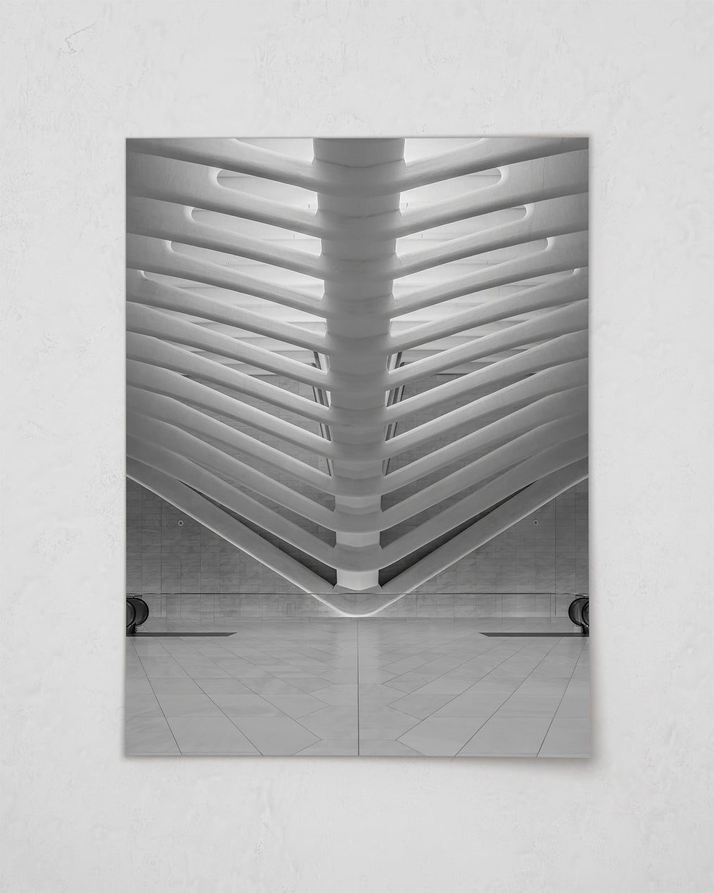 Oculus One World Trade Center Interior BW