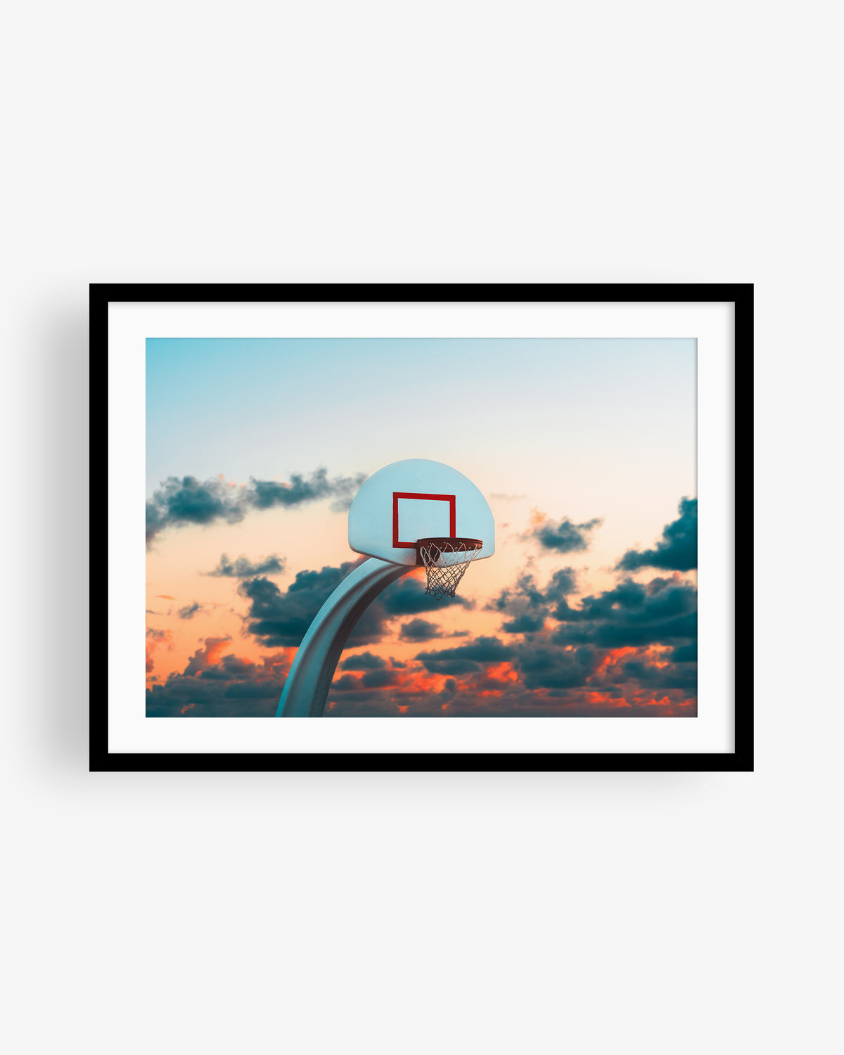 Outdoor Basketball Hoop Sunrise