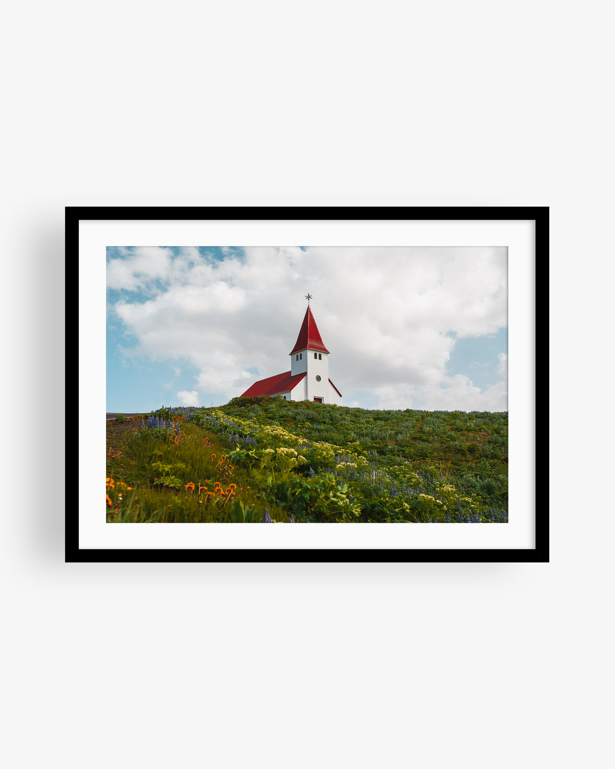 Red Roof Church From Iceland II