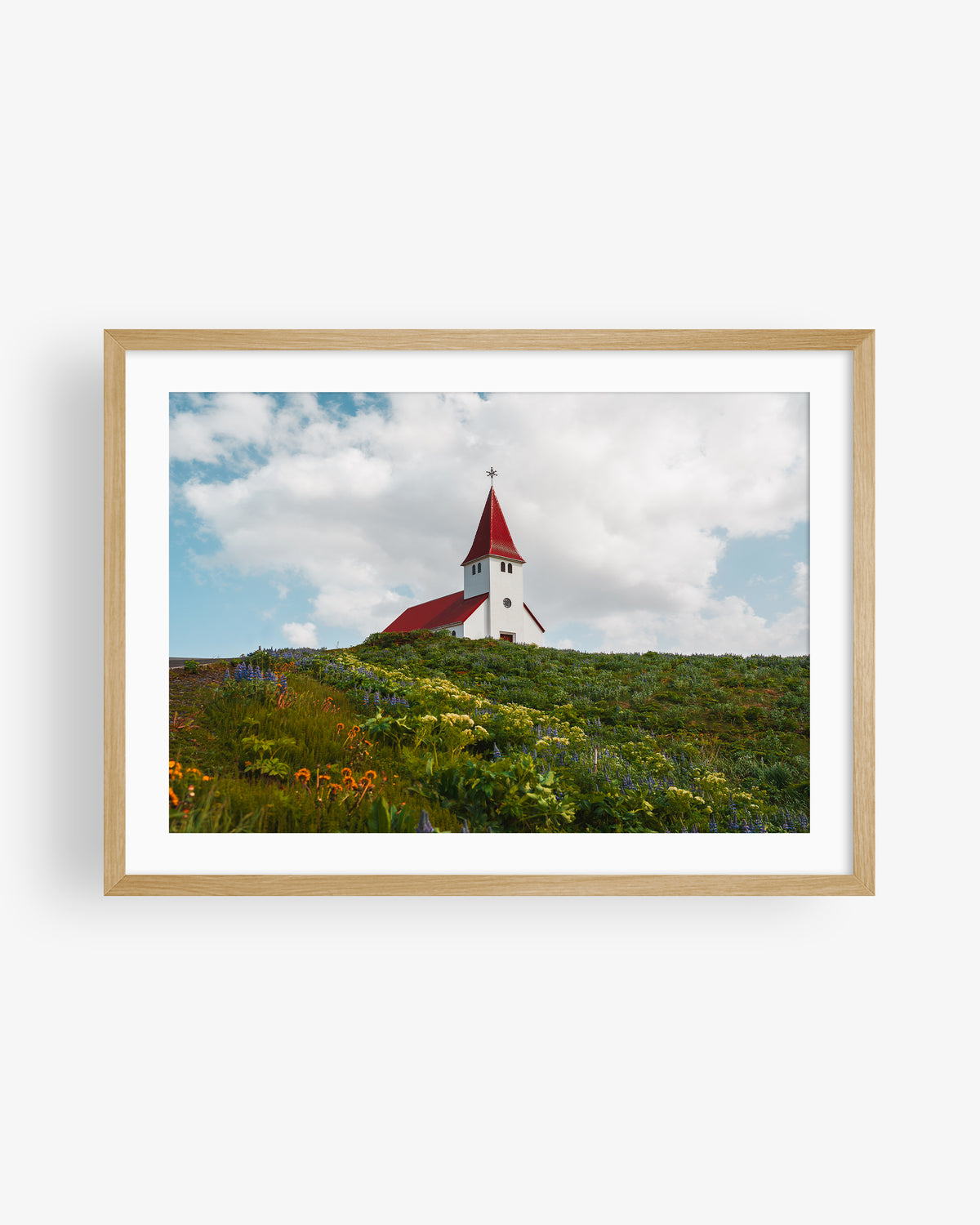 Red Roof Church From Iceland II
