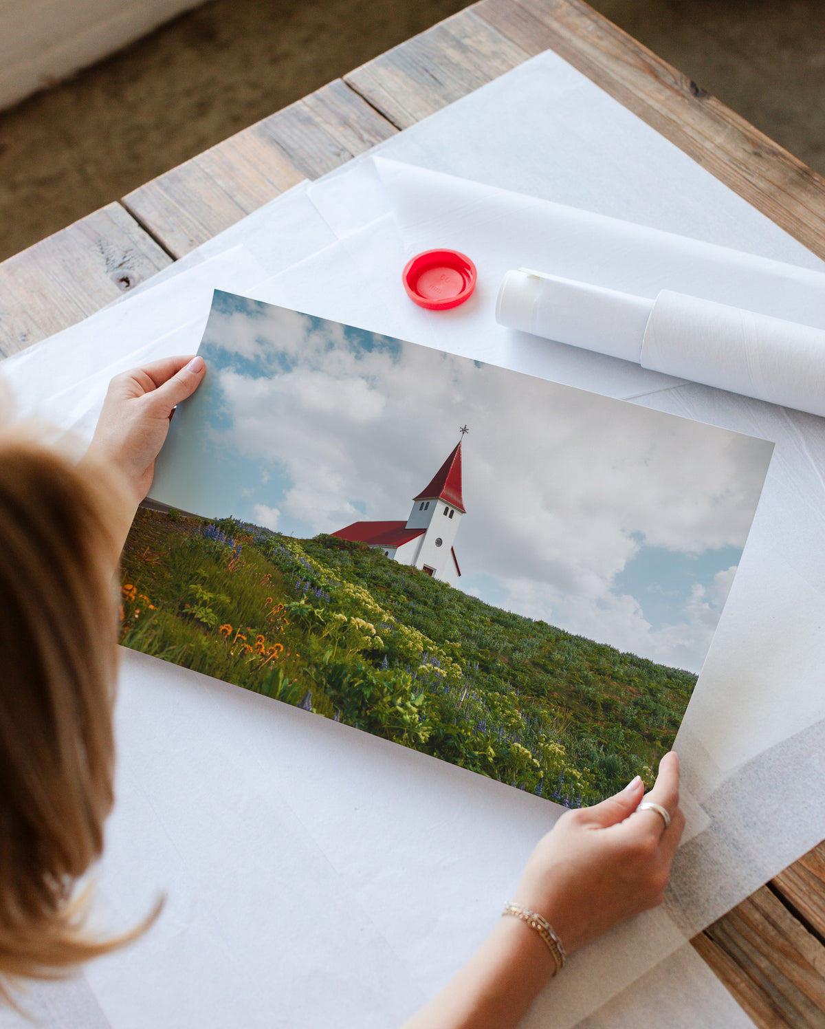 Red Roof Church From Iceland II