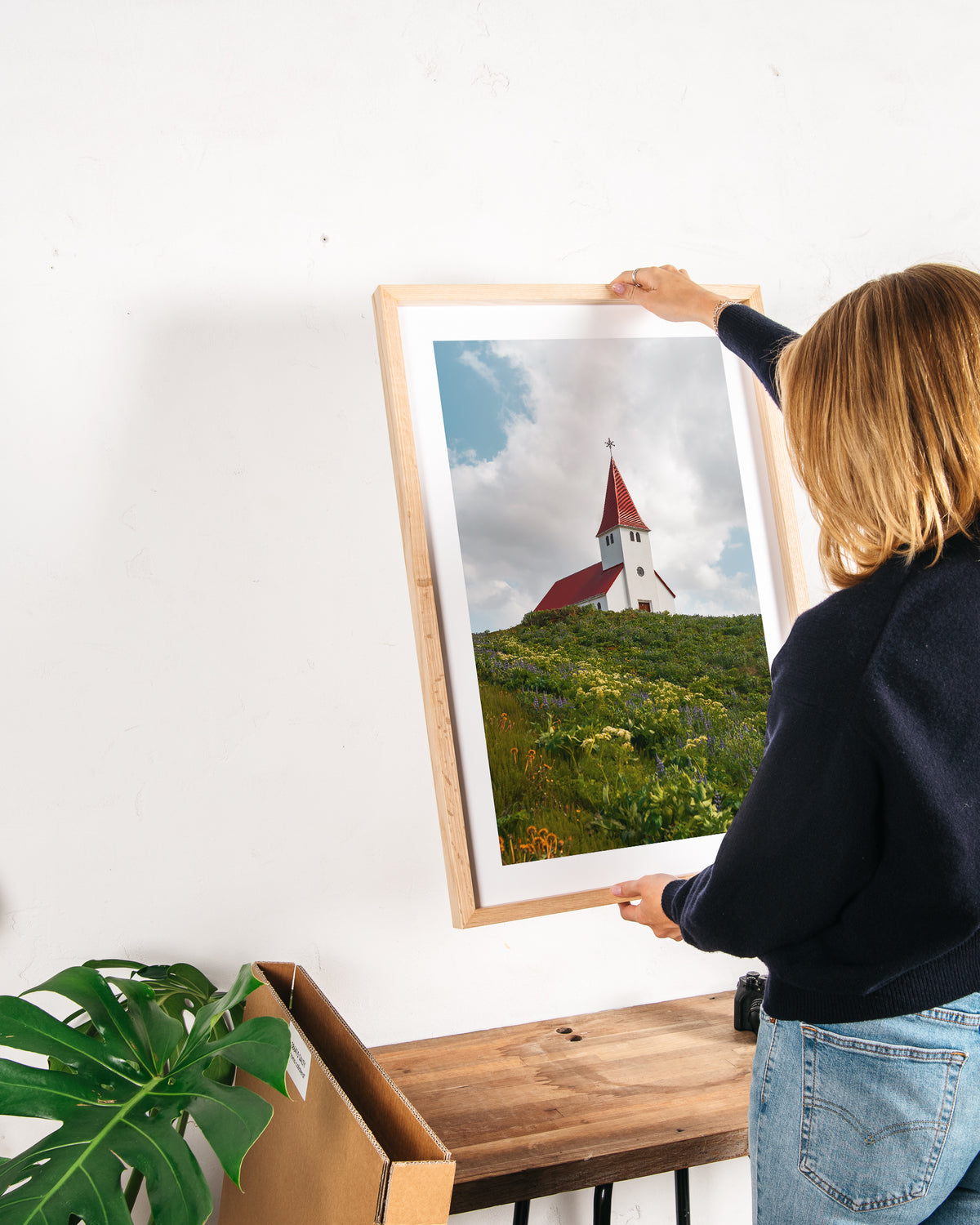 Red Roof Church From Iceland